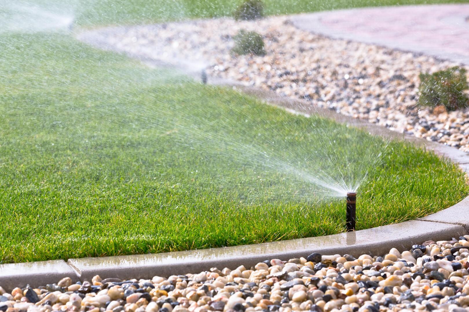 Automated irrigation and sprinkler system installation for a residential yard in The Woodlands, TX