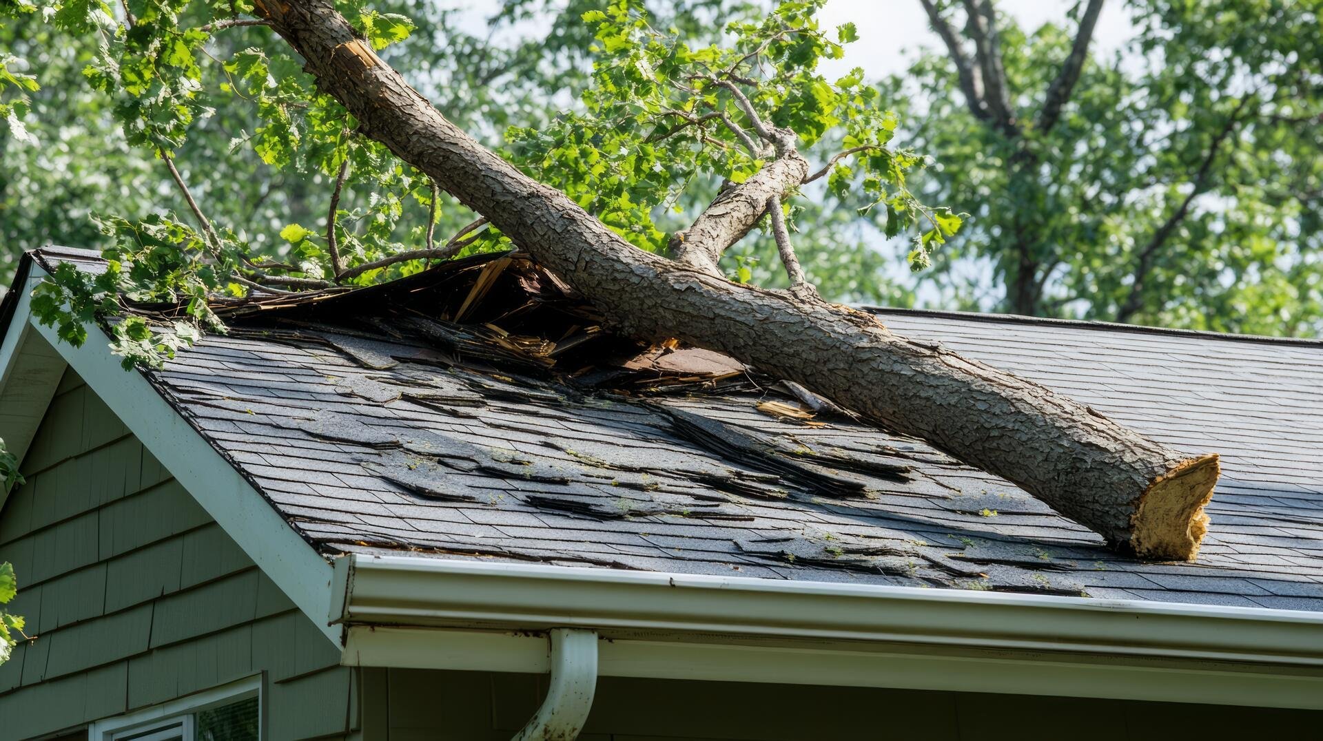 Emergency storm damage tree removal and debris cleanup service in Spring, TX